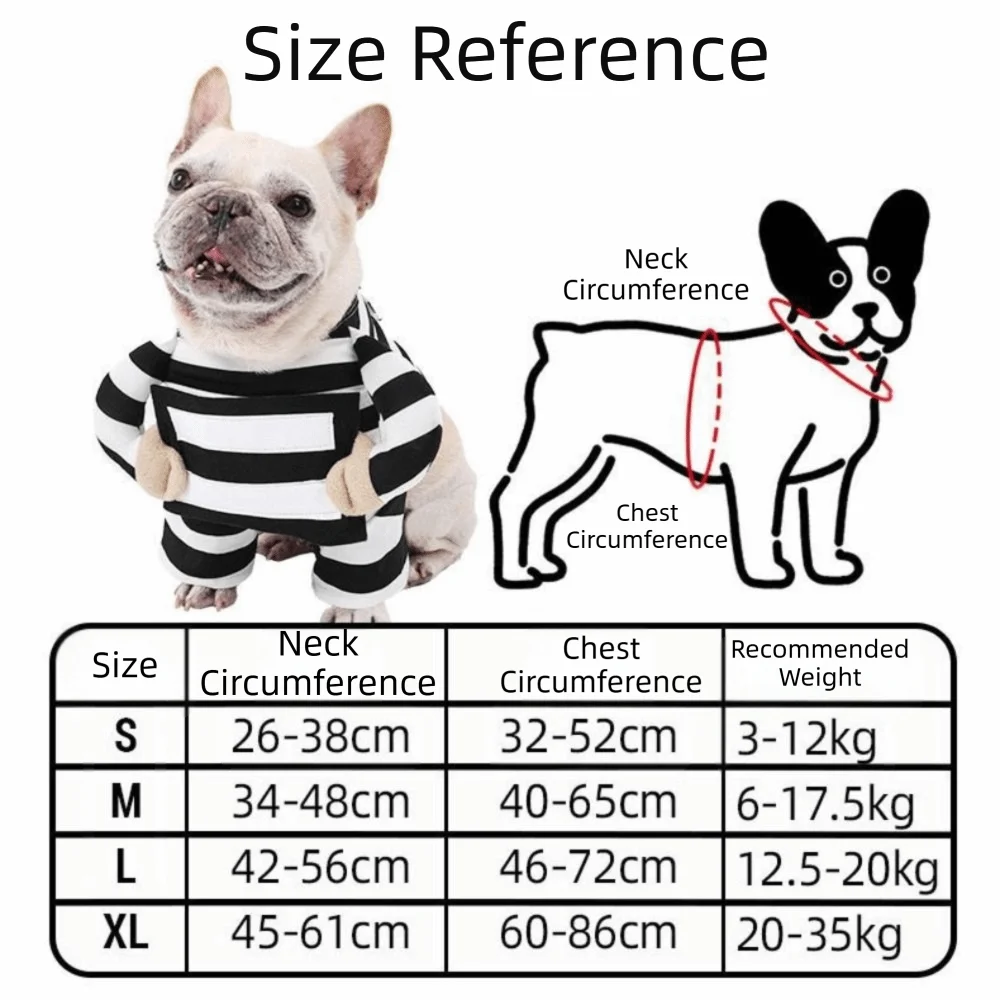 Dog 'Prisoner' Halloween Costume