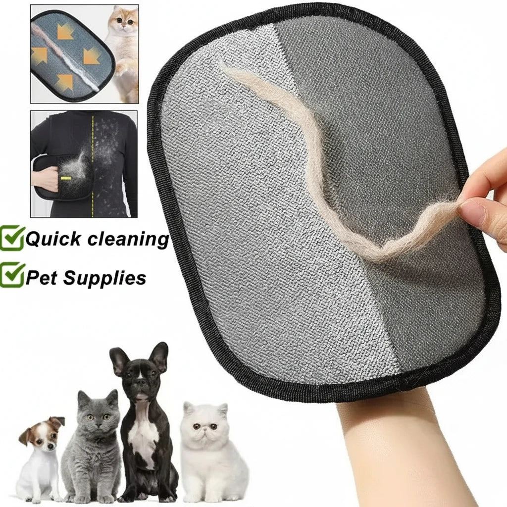 Washable Pet Hair Remover Glove – Reusable Pet Grooming Tool