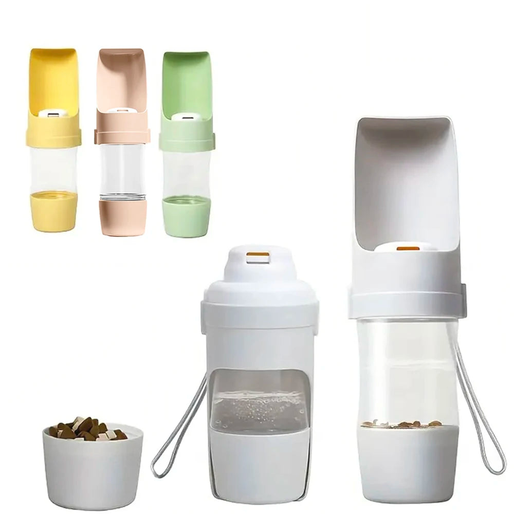 Travel Water Bottle with Food Container