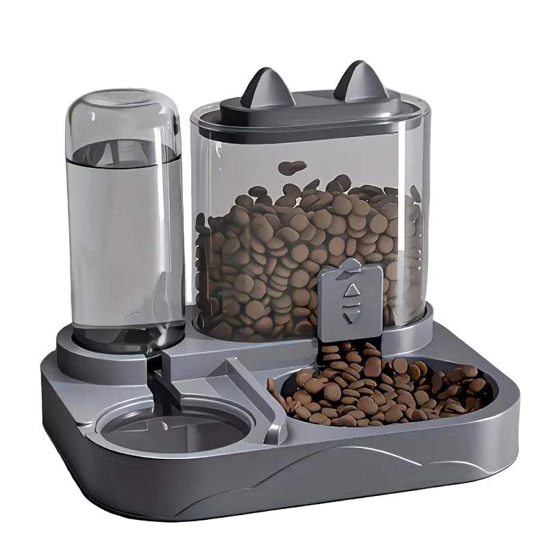 2-in-1 Large Pet Feeder & Water Dispenser
