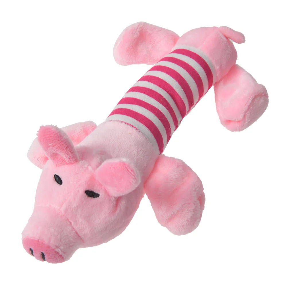 Plush Animal Chew Toy for Dogs & Cats