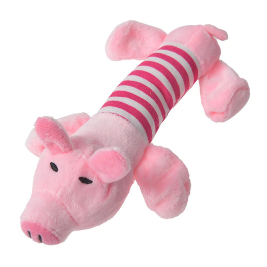 Plush Animal Chew Toy for Dogs & Cats