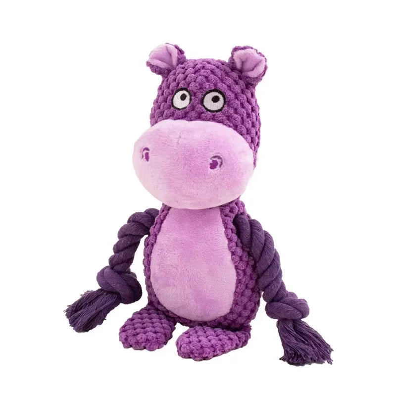 Hippo Plush Squeak Toy