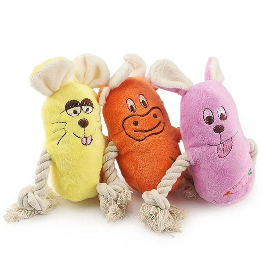 Plush Squeaky Teething Toy for Dogs